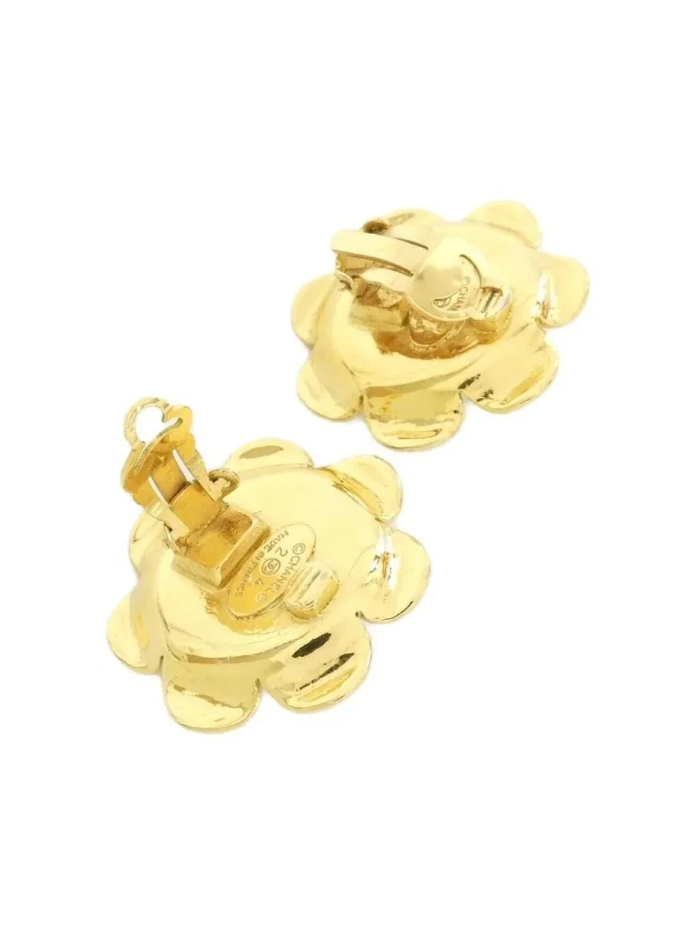Chanel Vintage Earrings Gold
